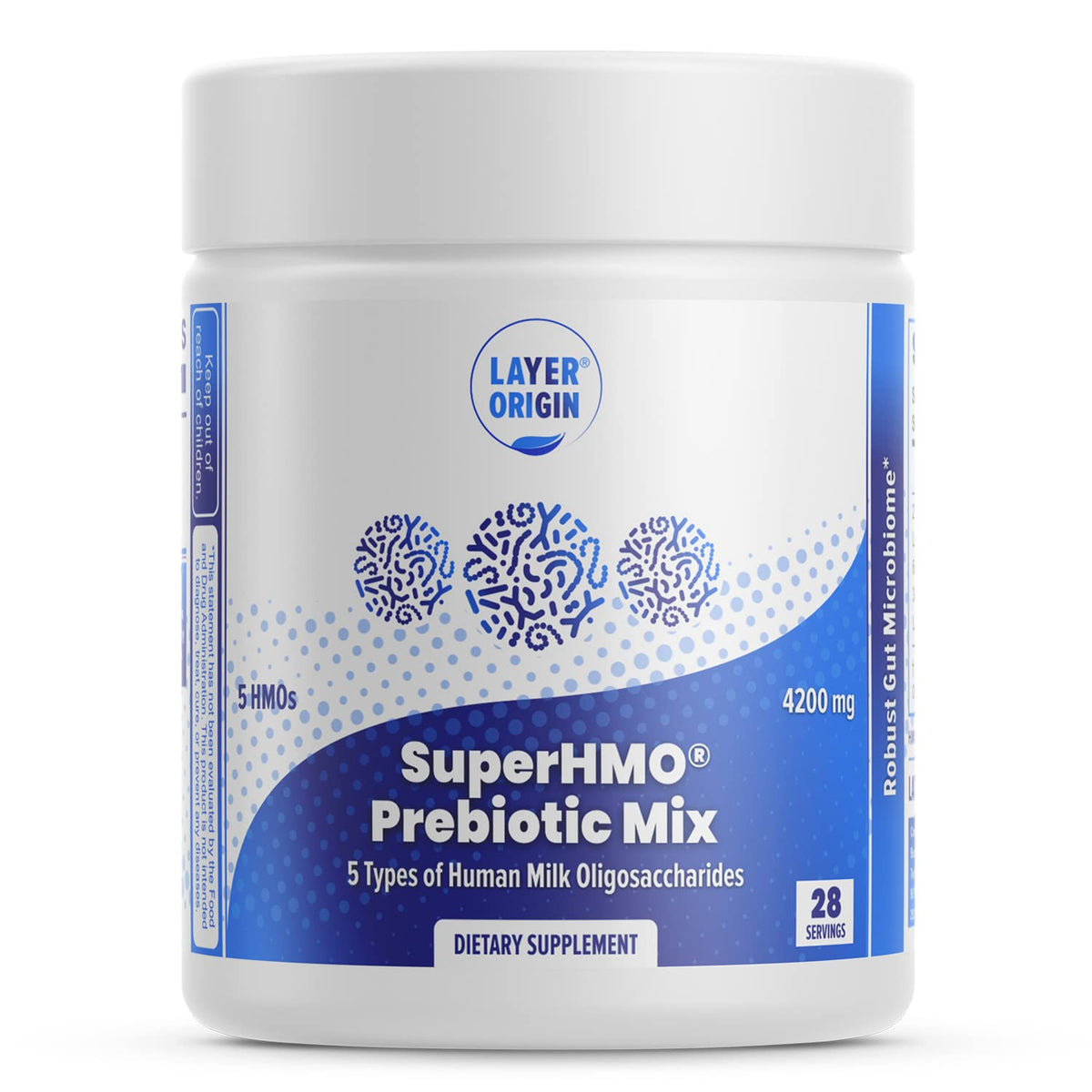 Mélange prébiotique SuperHMO Layer Origin 150g - vue avant