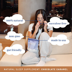Mélange PWDRS Snooze avec lait chaud