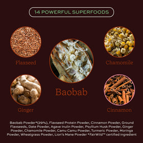 Mélange Superfood Good Gut d'Aduna, utilisation dans un smoothie
