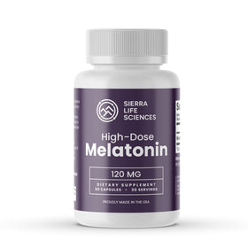 Mélatonine 120mg SIERRA LIFE SCIENCES capsules vue de face