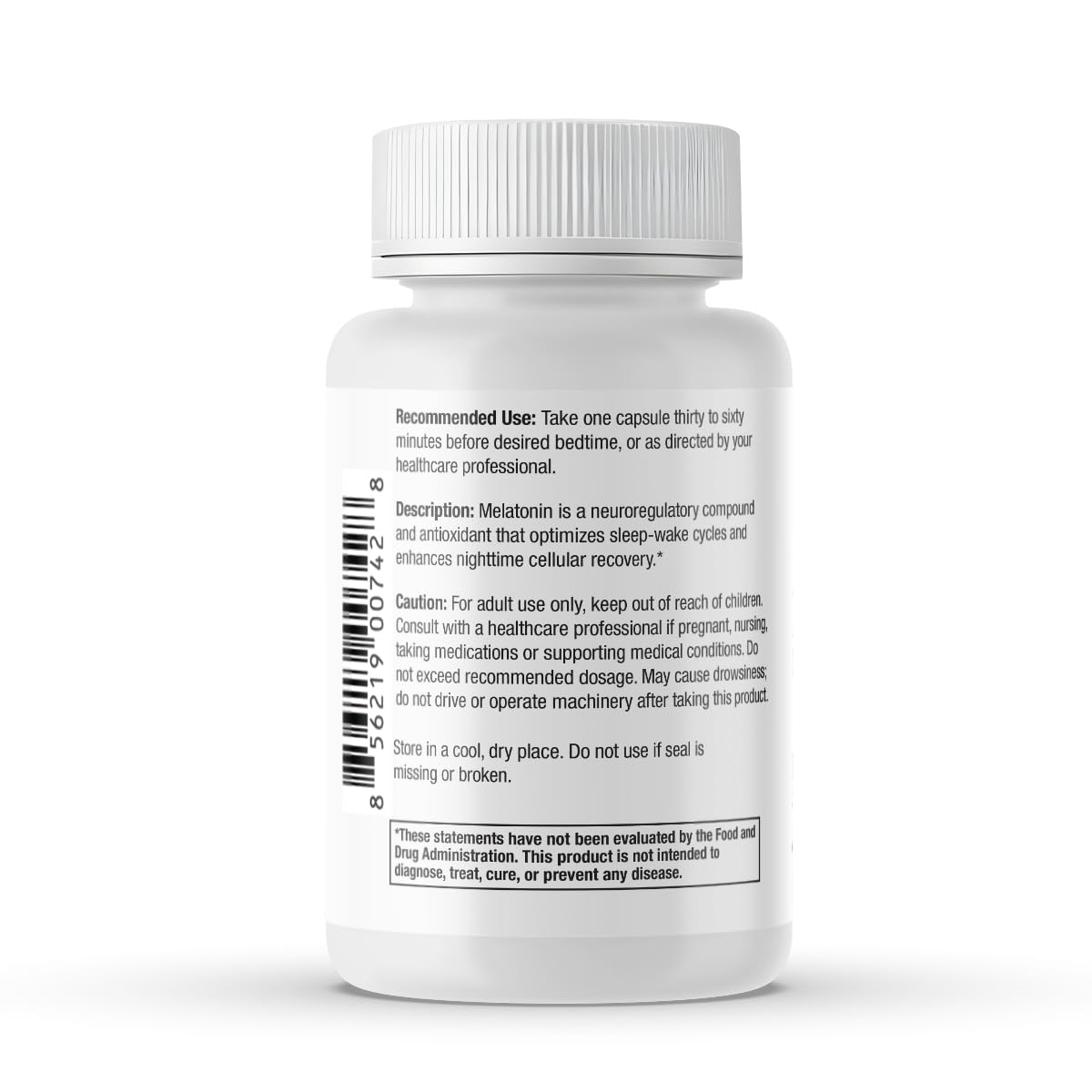 Mélatonine 60mg Scientific Health Solutions avec verre d'eau
