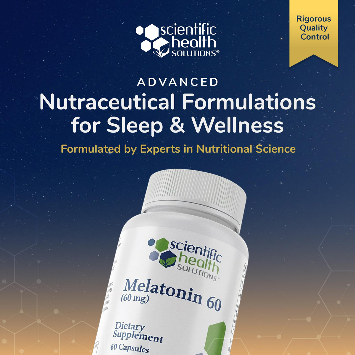 Mélatonine 60mg Scientific Health Solutions capsules en main