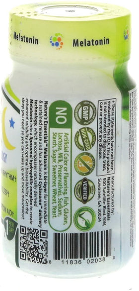 Mélatonine NATURE'S ESSENTIALS 10mg vue de dessus