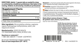 Mélatonine-SR de SFI Health en contexte sur une table de nuit