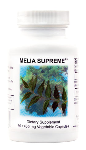 Melia 60 capsules végétariennes de feuilles de neem, vue de face
