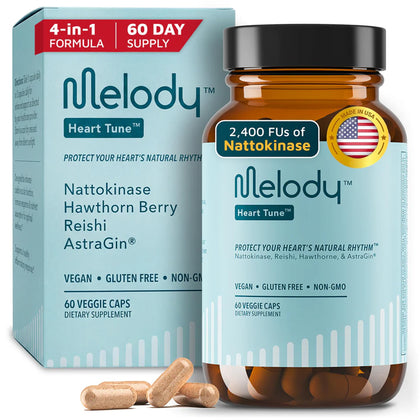 Melody Heart Tune 4 en 1 complément alimentaire adaptogène bouteille vue avant