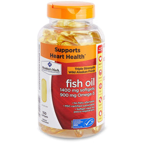 MEMBER'S MARK Huile de Poisson Omega 3 1400 mg boîte avant