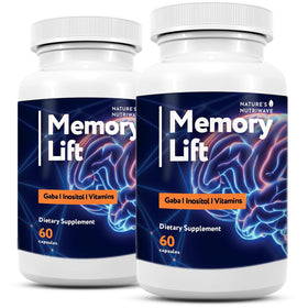Memory Lift de Nature’s NutriWave, flacon de 60 gélules vue de face