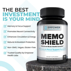 MemoShield capsules avec une cuillère à côté