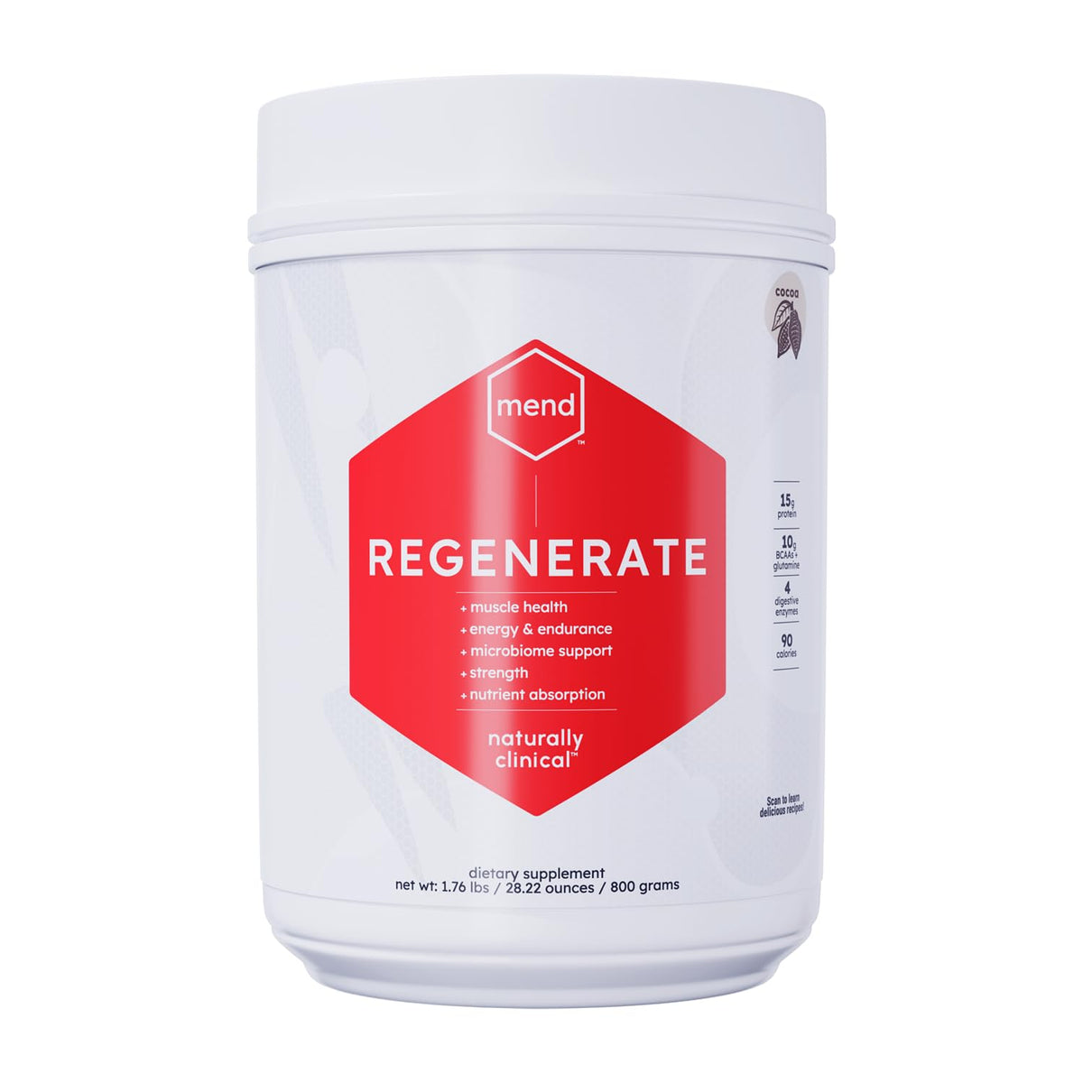 MEND Regenerate complément alimentaire en poudre 830g vue de face