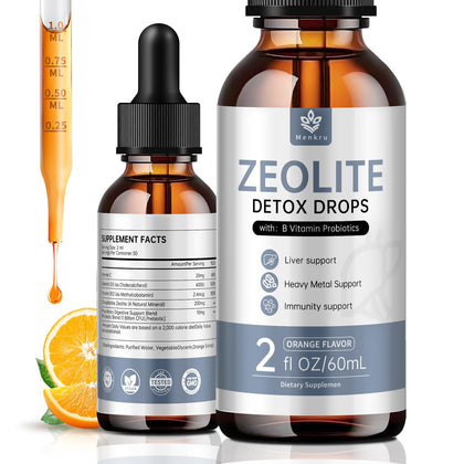 Menkru Gouttes de Zéolite 99% Pure flacon avant vue