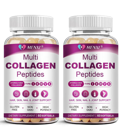 MENXI Multi Collagen Peptides Softgel 120 gélules vue de face