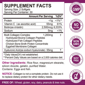 MENXI Multi Collagen Peptides Softgel 240 CT emballage