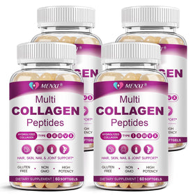 MENXI Multi Collagen Peptides Softgel 240 CT gélules en vue de face