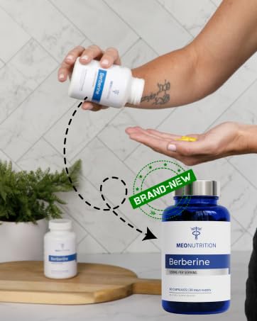 Meo Nutrition Berbérine 1200mg étiquette avec ingrédients