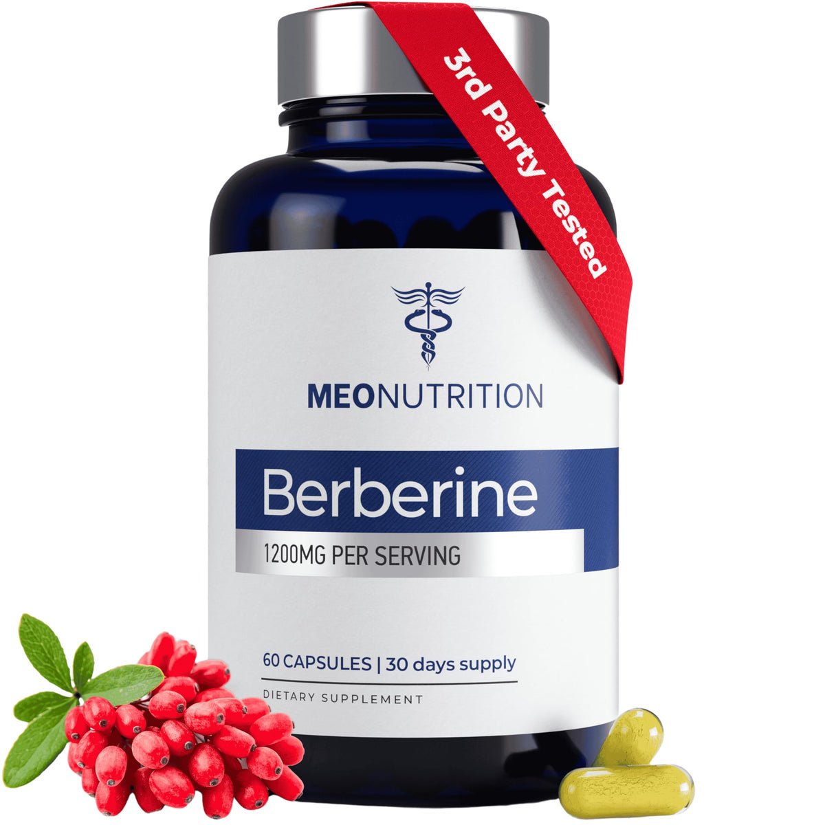 Meo Nutrition Berbérine 1200mg gélules avant de l'emballage
