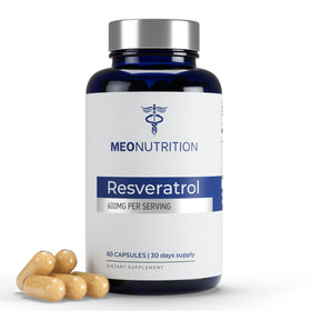Meo Nutrition Resveratrol 600mg 60 capsules vue de face