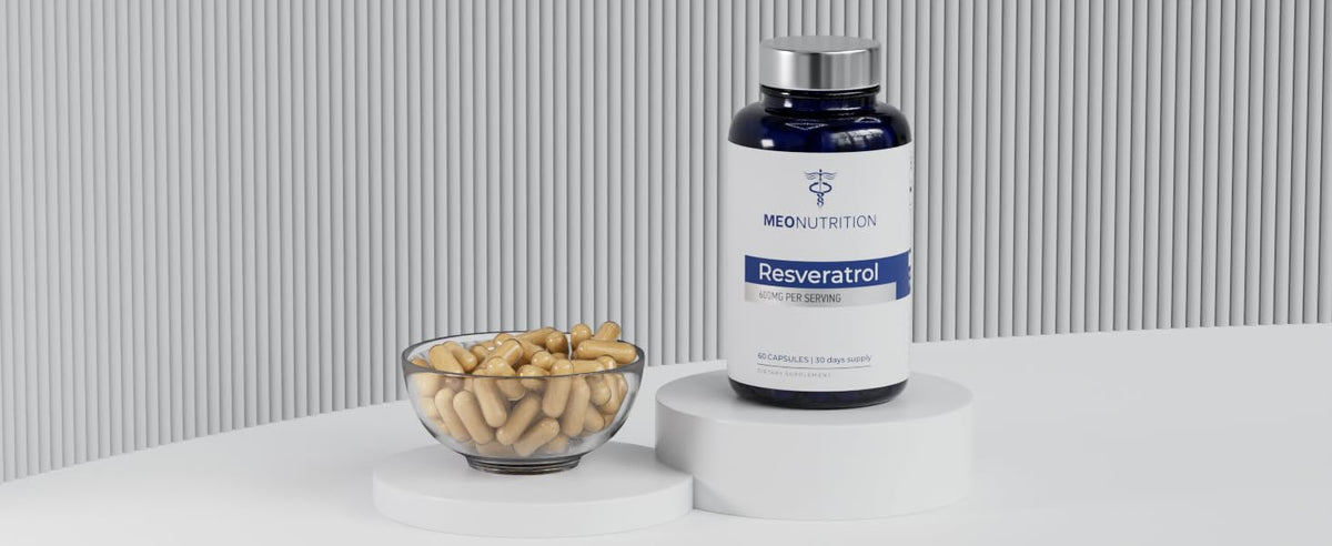 Meo Nutrition Resveratrol 600mg capsules dans un cadre de vie actif