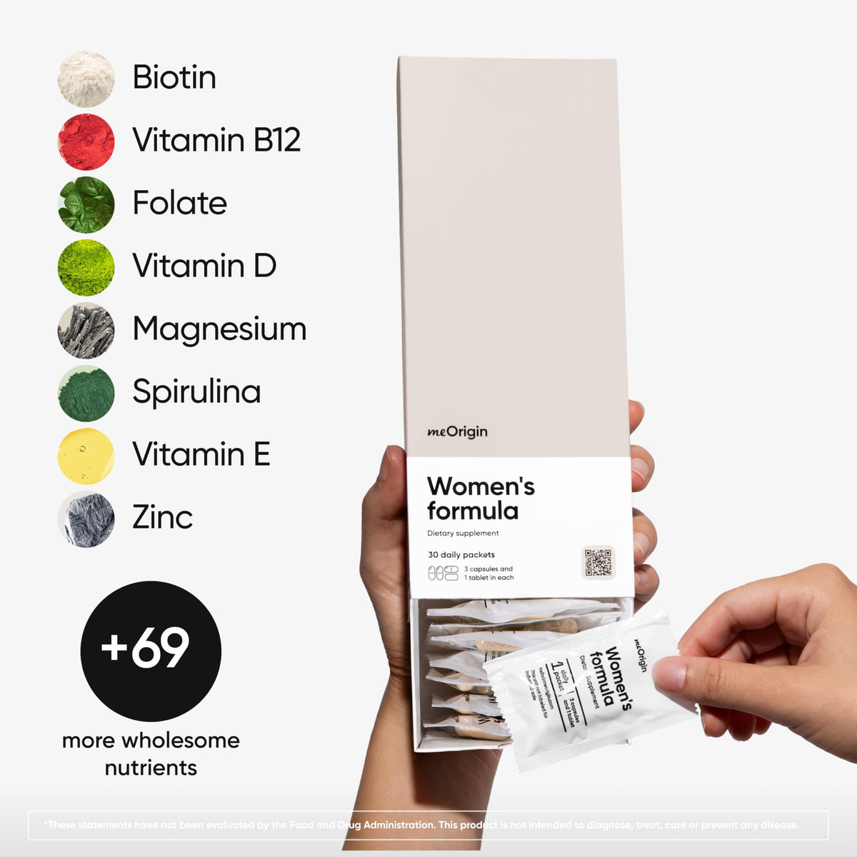 meOrigin Multivitamine Femme ingrédients clés