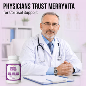 MERRY VITA Complément Alimentaire Cortisol 120 Capsules Végétales vue arrière