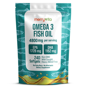 MERRY VITA Huile de Poisson Omega 3 4800 mg boîte vue de face