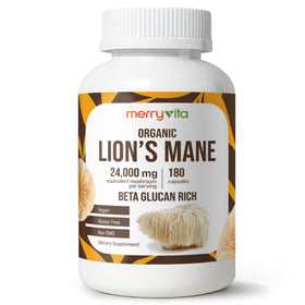 MERRY VITA Lion’s Mane 180 capsules vue de face