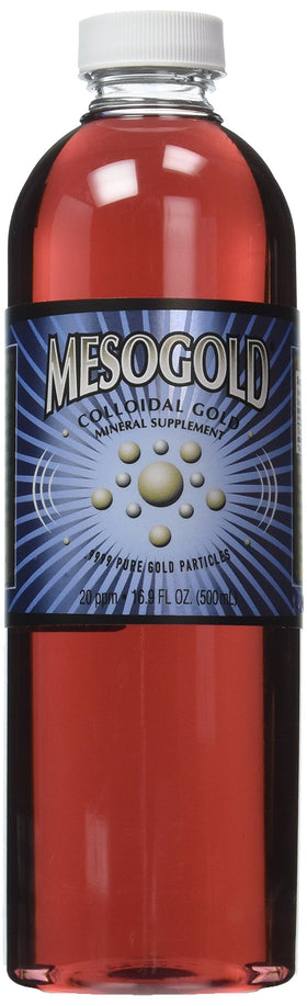 MesoGold 500 mL Colloidal Gold front view