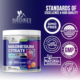 Mesure de poudre de Magnésium Citrate Nature's Nutrition