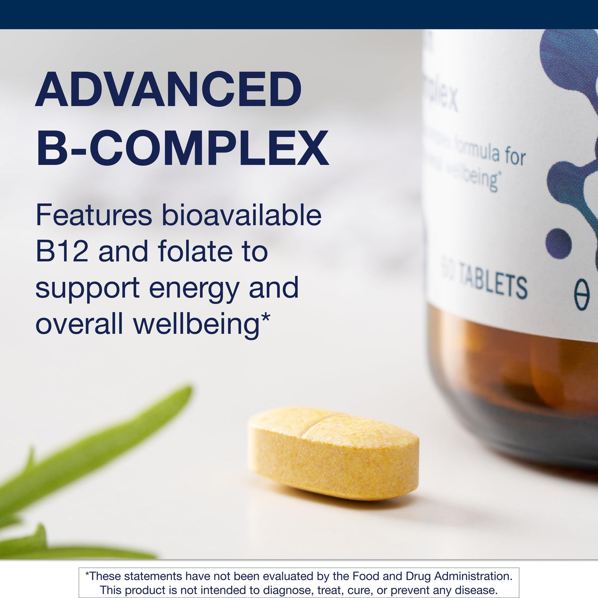 Metagenics complexe de vitamines B 60 comprimés côté