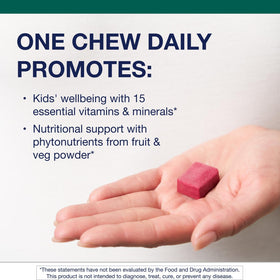 Metagenics MetaKids Multivitamin chews raisin arrière