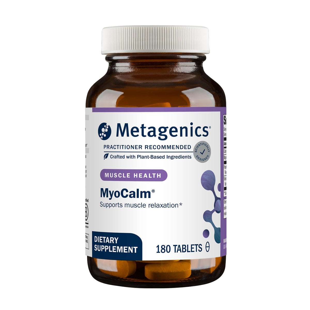 Metagenics MyoCalm 180 comprimés, vue de face