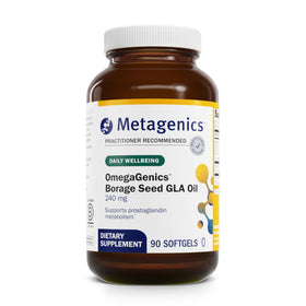 Metagenics OmegaGenics huile de graine de bourrache 240 mg, emballage avant