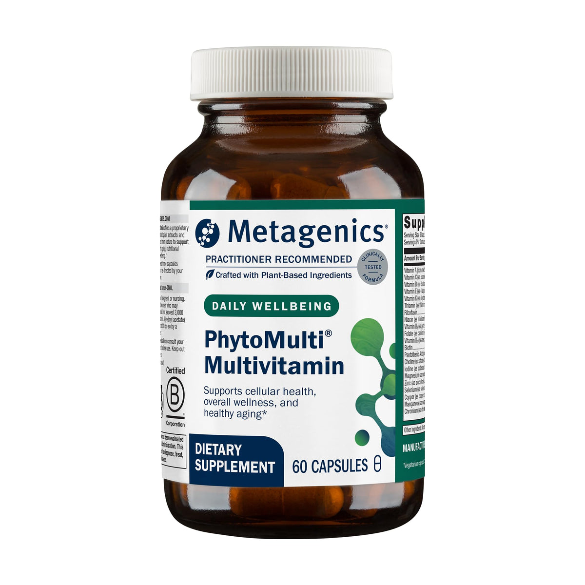 Metagenics PhytoMulti Multivitamine 60 capsules vue de face
