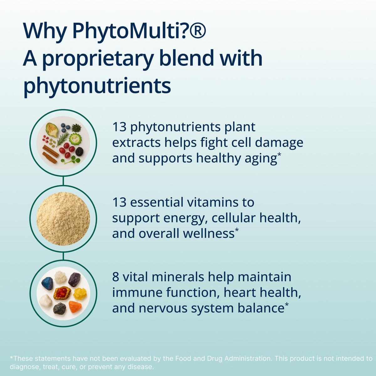 Metagenics PhytoMulti Multivitamine Sans Fer comprimés dans une main