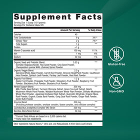 Metagenics PhytoMulti Superfoods ingrédients sur l'emballage