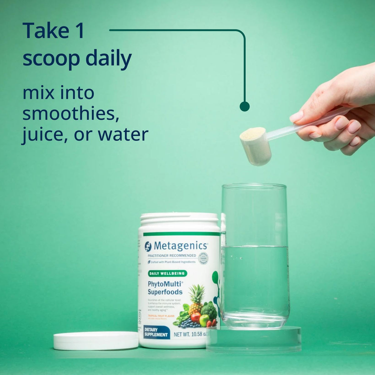 Metagenics PhytoMulti Superfoods poudre avec des fruits frais