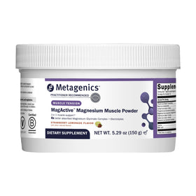 Metagenics Poudre de Magnésium MagActive 150 g Saveur Citron Fraise vue de face