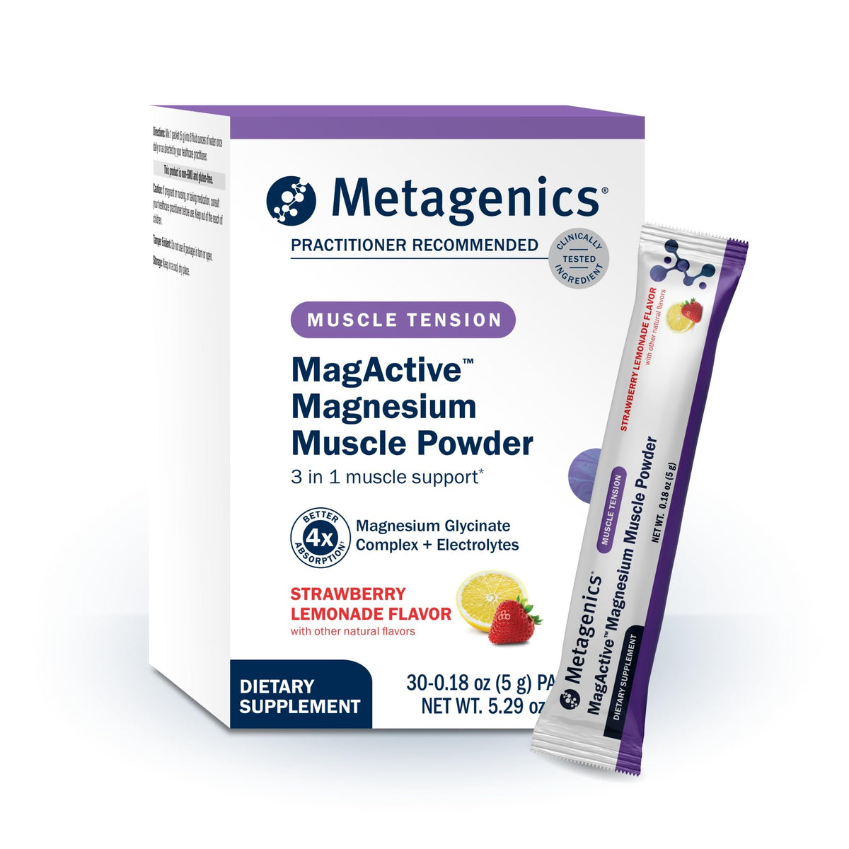 Metagenics Poudre de Magnésium Musculaire 30 Sachets - vue de l'avant