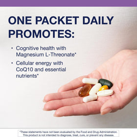 Metagenics sachets individuels pour santé cérébrale avec nutriments essentiels