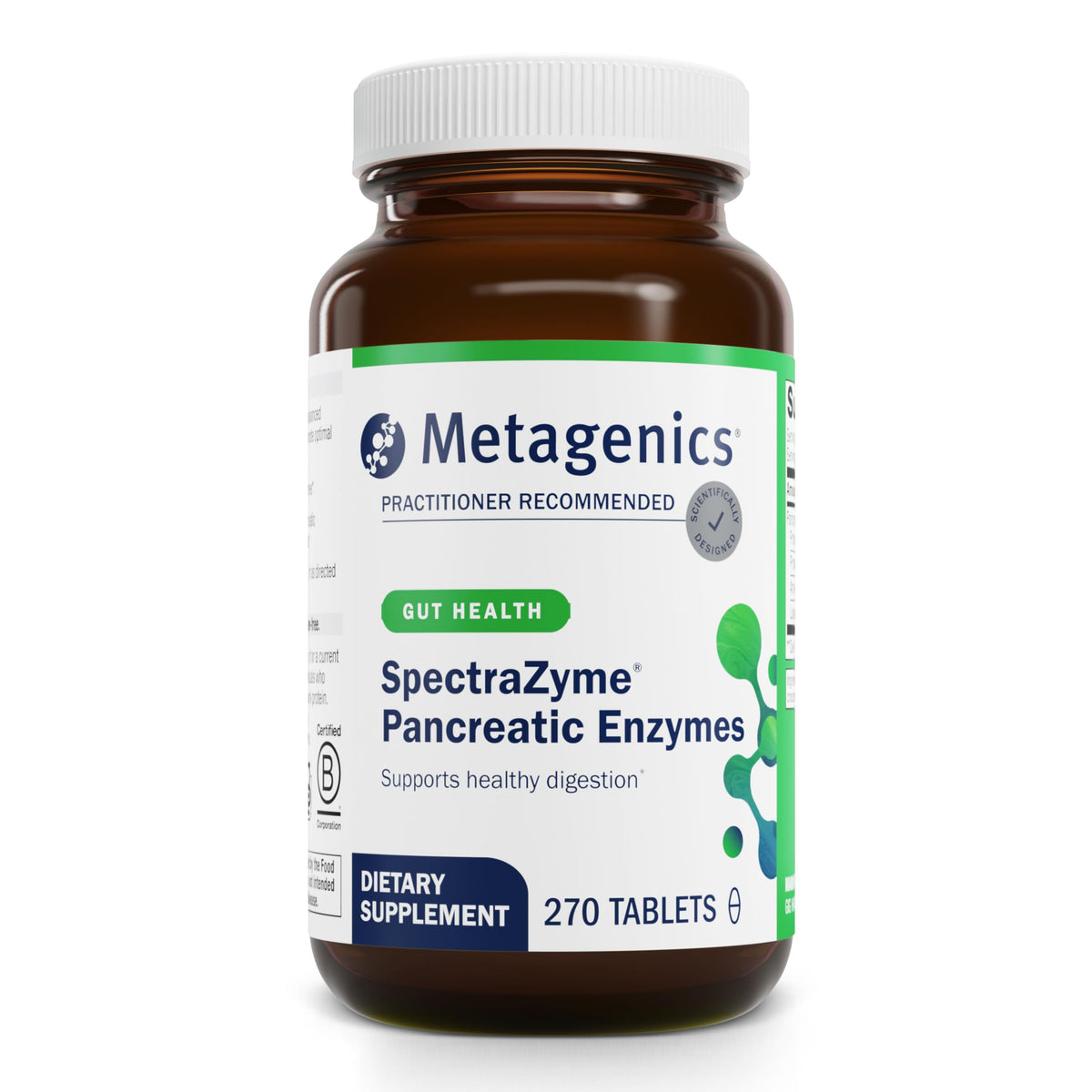 Metagenics SpectraZyme 270 comprimés vue de face