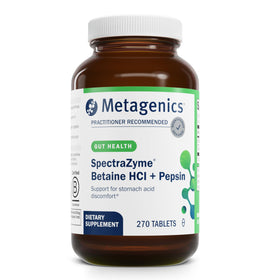 Metagenics SpectraZyme Betaine HCl 270 capsules vue de face