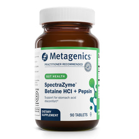 Metagenics SpectraZyme Betaine HCl 90 capsules, vue avant du produit