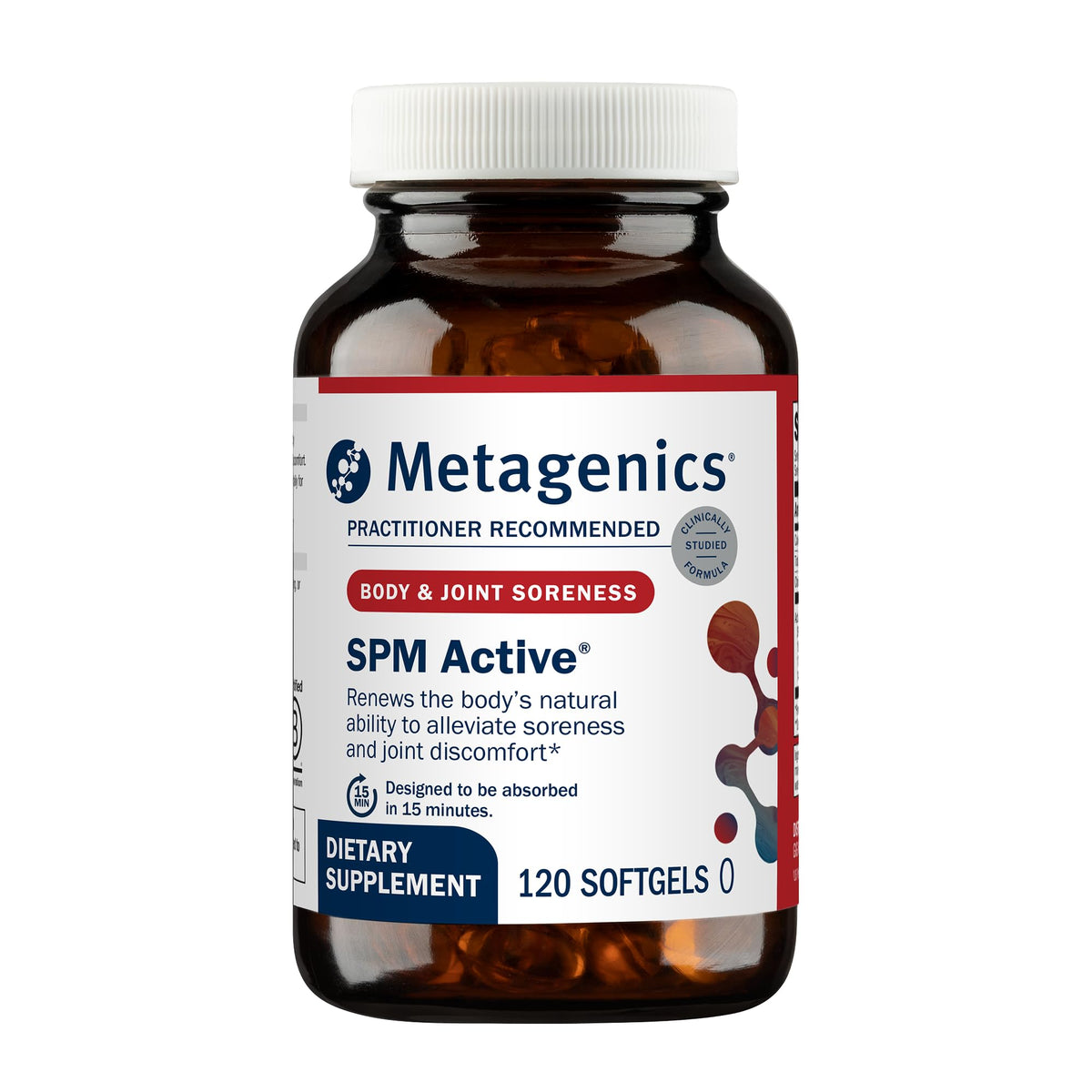 Metagenics SPM Active 120 gélules molles, vue de face