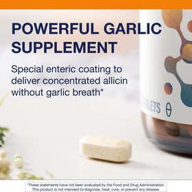 Metagenics SuperGarlic 6000 étiquette avec dosage