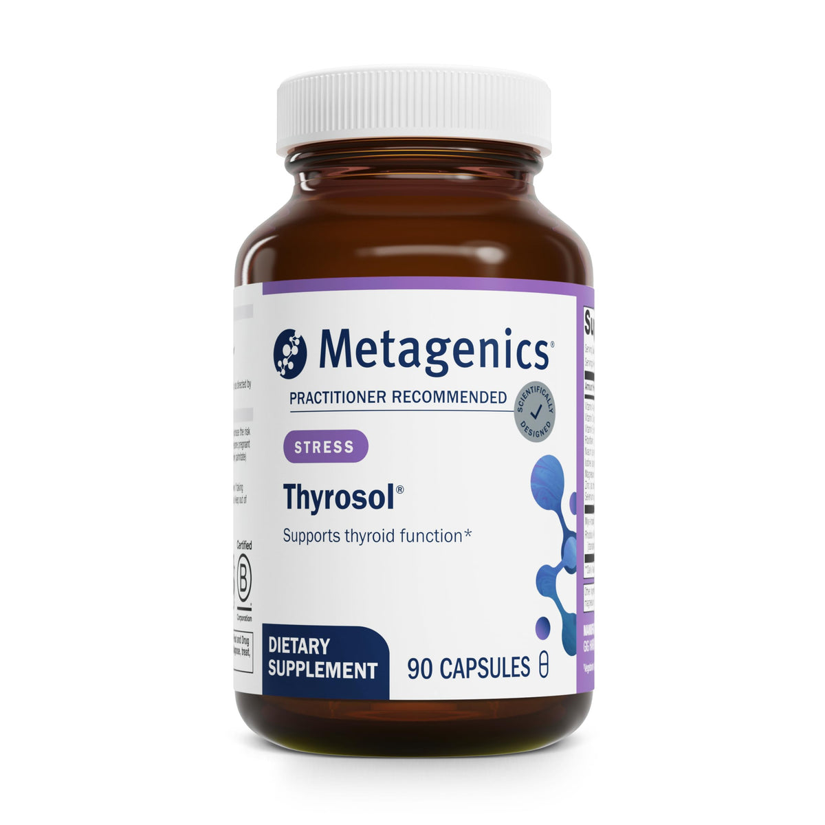 Metagenics Thyrosol 90 capsules vue de face
