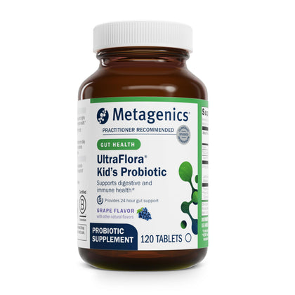 Metagenics UltraFlora Kids Probiotique 120 comprimés en boîte