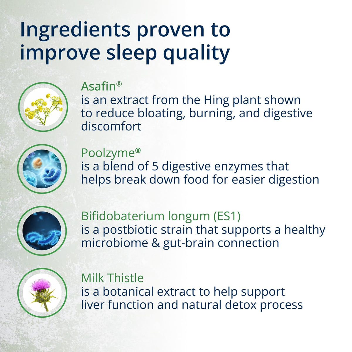 Metagenics UltraFlora Night Rest & daily capsules avec un verre d'eau