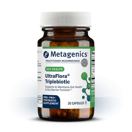 Metagenics UltraFlora Triplebiotic 30 capsules vue de face