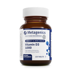 Metagenics Vitamine D3 1000 IU 120 comprimés vue de face