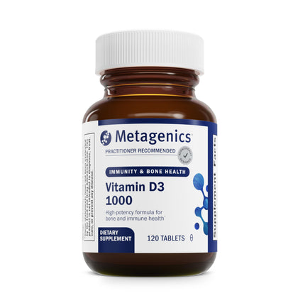 Metagenics Vitamine D3 1000 IU 120 comprimés vue de face